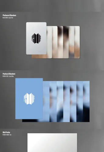 Vista 4 de BTS Proof Anthology Album Compact Edition 1p Mini póster plegable en paquete+80p folleto+1p PhotoCard+1p Postcard+1ea Discografía Guía+Seguimiento