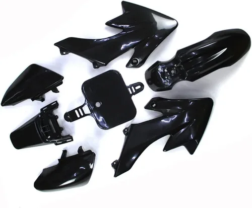 Vista 3 de Kit de carenado de plástico negro de TC-Motor Moto de cross