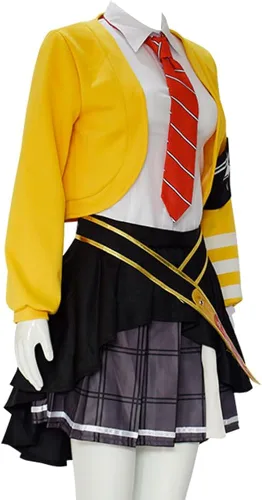 Vista 2 de Hieeimu Saki - Disfraz de cosplay de Sekai Saki Tenma, vestido de uniforme de Halloween con calcetín