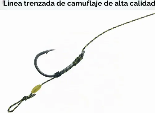 Vista 5 de YOTO Equipo de pesca de carpa, 24 piezas, equipo de pesca de carpa con gancho ancho de hueco, kit de pesca de carpa con accesorios de carpa, 24