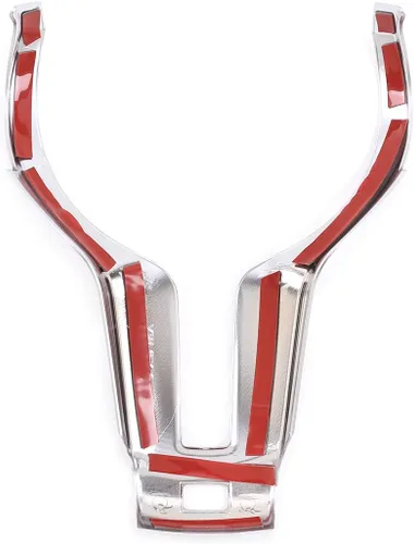 Vista 6 de Para BMW F20 F22 F21 F30 F32 F33 F36 F06 F12 F13 X5 F15 X6 F16 M-Sport ABS Cromo Plata Volante Recorte Accesorios de Coche