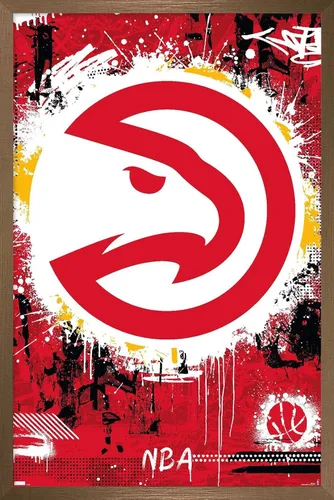 Vista 15 de Trends International NBA Atlanta Hawks - Póster de pared con logotipo Maximalist 23