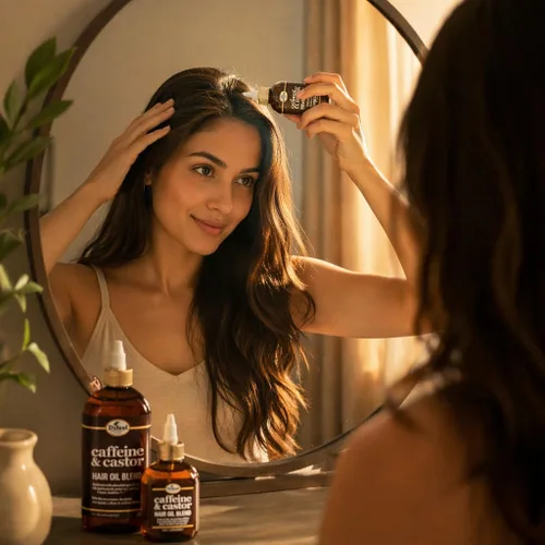 Vista 5 de Difeel - Mezcla de aceite para el cabello con cafeína y ricino, 8 onzas (paquete de 2)