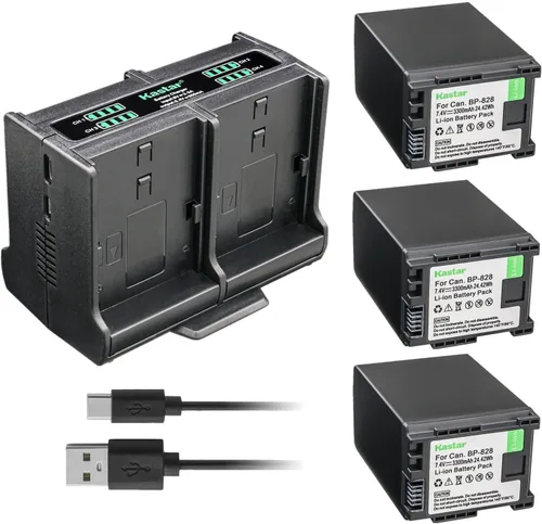 Vista 7 de Kastar Cargador de batería cuádruple compatible con Canon BP-820 BP820, BP-828 BP828, cargador CG-800 CG800, VIXIA HF G21, VIXIA HF G30, VIXIA HF
