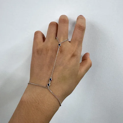 Vista 25 de Pulsera de plata de ley 925 para mujer, pulsera de mano para mujer, pulseras esclavas de 7 a 9 pulgadas ajustable