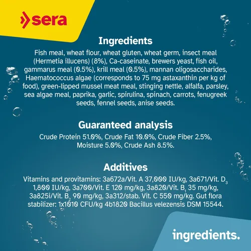 Vista 5 de Sera Discus Prob Granules 4 oz Discus Fish Food con probióticos