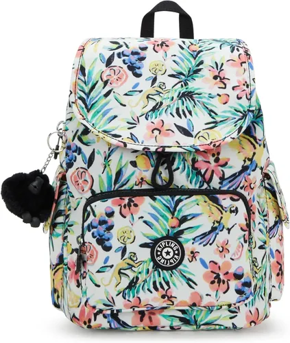 Vista 17 de Mochila pequeña Kipling City Pack para mujer, mochila ligera y versátil para el día, Negro (Black Noir), Pequeño