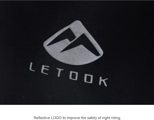 Vista 6 de Letook Pantalones cortos de ciclismo para hombre, acolchados de gel, cómodos, profesionales, de secado rápido