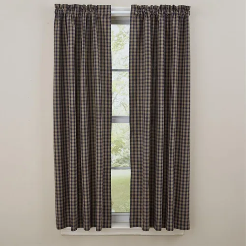 Vista 2 de Park Designs Panel forrado Sturbridge, 72 por 63 pulgadas, azul marino Azul marino - Panel forrado
