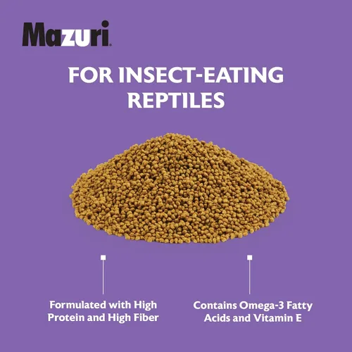 Vista 5 de Mazuri Comida de dragón barbudo - Porción de insectos de una dieta completa Bolsa de 8 onzas (8 onzas)