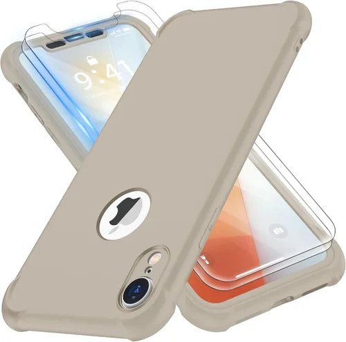 Vista 17 de ORETECH Funda para iPhone XR, con [2 x Protectores de Pantalla] [Prueba de Caídas de Grado Militar de 10 Pies] [Protección de Cámara] 360° A Prueba