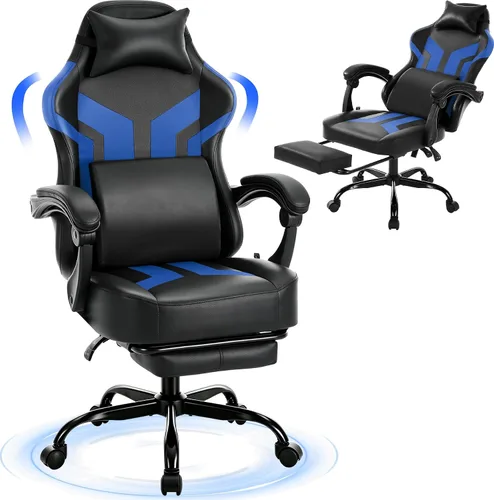 Vista 8 de Silla ergonómica para juegos con reposapiés, capacidad de 303