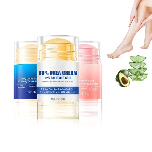 Vista 12 de Crema Hidratante y Antigrietas para Pies, Crema de 2025 ml Hidratante y Alivio de Grietas y Sequedad para Pies, Crema de Reparación para Manos