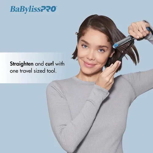 Vista 3 de BaBylissPRO Nano Titanium Prima2000 Ionic Styling Iron, 3/4" stainless steel travel/mini iron, all hair types