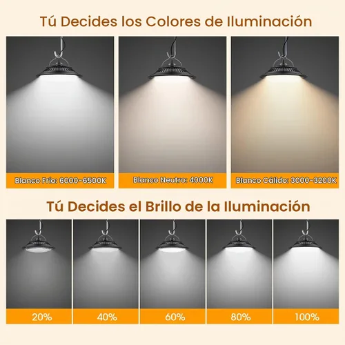Vista 5 de Luces colgantes solares para interiores y exteriores, IP65 día/noche para cobertizo