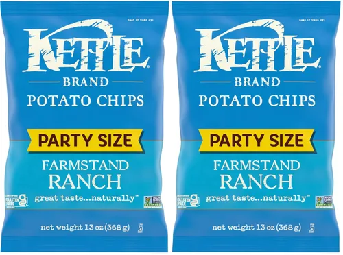 Vista 10 de Kettle Brand Papas Fritas, Corte Krinkle, Papas Fritas Kettle de Habanero Lima, 7.5 Oz