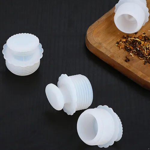 Vista 4 de dPois Tapón de silicona sellado seguro tapón de corcho tapa tapa botella tapón de corcho para frasco de vacío reemplazar accesorios de hervidor