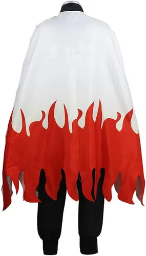 Vista 4 de Disfraz de cosplay de anime, unisex, para adulto, kimono, conjunto completo con peluca