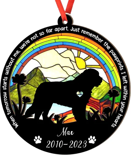 Vista 55 de Adorno personalizado para atrapasoles de sabueso afgano, adorno de Navidad de sabueso afgano, regalo para perro amante, sabueso afgano conmemorativo