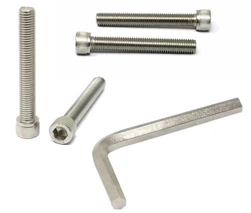 Vista 218 de iexcell Kit de tornillos de cabeza hexagonal de acero inoxidable 304, 100 unidades M2 x 0.157 in, paso de rosca de 0.016 in