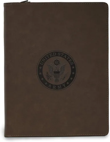 Vista 9 de Bey-Berk U.S. Army Seal - Portafolio con cremallera (negro), organizador de cartera tamaño carta con sello del ejército de los Estados Unidos y bloc