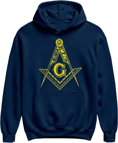 Vista 8 de FREEMASON LOGO - Sudadera con capucha Negro