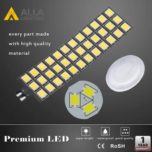 Vista 4 de Alla Lighting T25 3157 3156 Freno estroboscópico LED, bombillas de marcha atrás de respaldo, 6000K xenón blanco súper brillante 2835 39-SMD alta