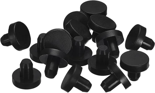 Vista 34 de uxcell 16 Piezas de Tapones de Goma Negros, 2.7mm para Agujeros de Enchufe de 2-2.5mm/0.08-0.1