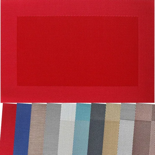 Vista 39 de Manteles individuales de vinilo resistentes al calor, lavables, fáciles de limpiar, manteles individuales de plástico para cocina, mesa de comedor