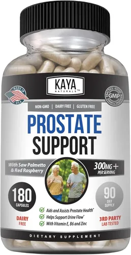 Vista 11 de Kaya Naturals Soporte de próstata Saw Palmetto, potente bloqueador de DHT para el crecimiento del cabello, promueve el sueño, reduce la micción