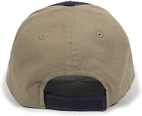 Vista 2 de Outdoor Cap Gorra unisex con bandera americana para exteriores, color azul marino y caqui, para adultos