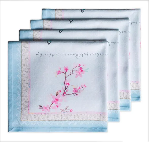 Vista 102 de Maison d' Hermine Juego de 4 servilletas de tela 100% algodón, suaves y duraderas, servilletas cuadradas reutilizables para uso diario, lavables