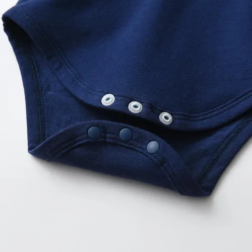 Vista 5 de KuKitty Conjunto de 3 piezas de ropa para bebé recién nacido, mameluco de manga larga + pantalones + sombrero