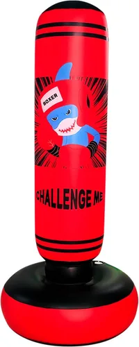 Vista 8 de Punching Bag Kid,Boxing Bag for Kids,Inflatable Dummy, Inflatable Punching Bag, De-Stress Boxing Bag for Kids.