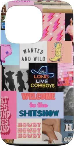 Vista 10 de Pink Western Indie Cowgirl Aesthetic Yeehaw Howdy Country - Carcasa para iPhone 17