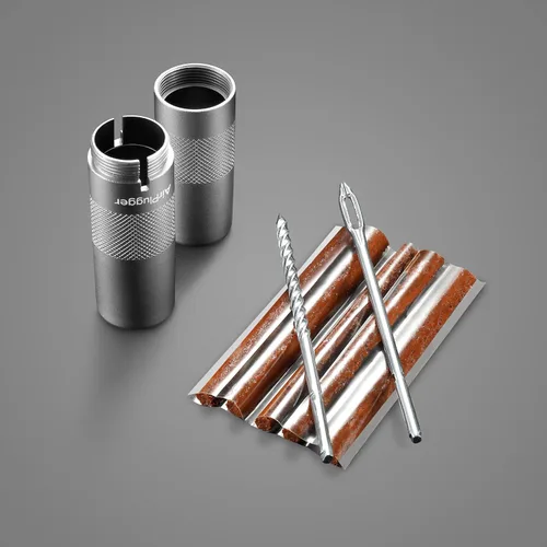 Vista 4 de Fri Concepts AirPlugger, un kit de reparación de neumáticos compacto, plateado, talla única