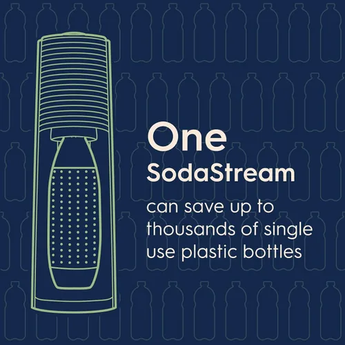 Vista 10 de SodaStream Terra - Máquina de agua con gas (rojo) con CO2, botella apta para lavavajillas y Bubly Drop