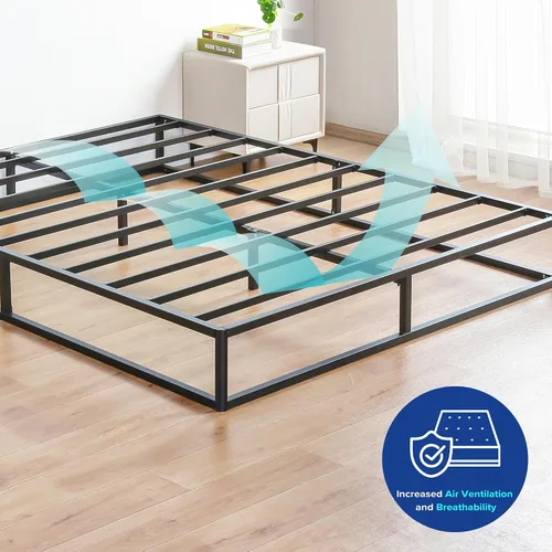 Vista 6 de Marco de cama de metal moderno Olee Sleep de 9.0 in