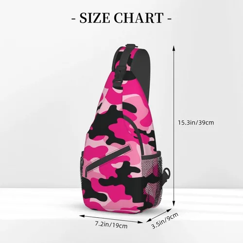 Vista 2 de Crossbody Bag For Women Men Travel Hiking Backpack Sling Shoulder Chest Bags Casual Daypack Purse