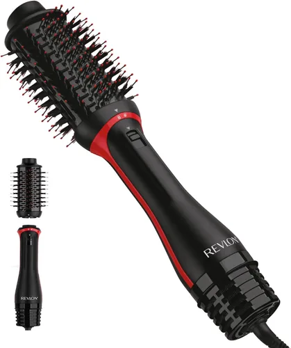 Vista 12 de Revlon-Cepillo de aire caliente para secador de cabello y voluminizador de un solo paso, negro (el embalaje puede variar)