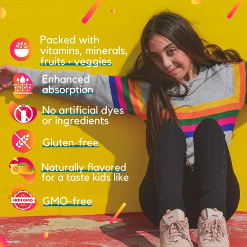 Vista 7 de LIQUIDHEALTH Calcio con magnesio apoyo articular + atención de los niños, calma y enfoque paquete de suplemento de apoyo de memoria para niños