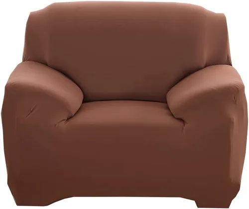 Vista 24 de Funda elástica lisa para sofá, funda elástica y ajustada de color sólido para sala de estar, silla, funda de sofá esquinero en forma de L que Beige