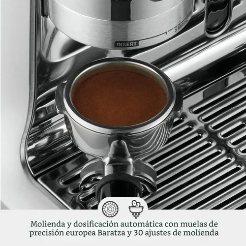Vista 4 de [Usado] Máquina de espresso Breville Barista Pro BES878BTR, Trufa Negra Pull barista-quality espresso shots, lattes and cappuccinos at home with