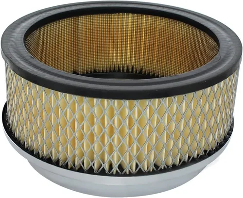 Vista 2 de United Pacific S1103 6-3/8 "Cromo Redondo Conjunto de Filtro de Aire (Estilo Domo)