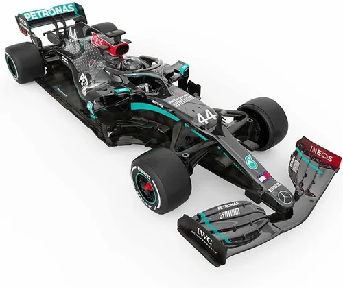 Vista 2 de ZMZ F1 - Auto de control remoto a escala 1:12, tamaño grande, F1, con licencia oficial de la serie RC Mercedes-AMG F1 W11 EQ, autos RC adecuados
