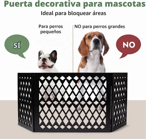 Vista 2 de Puerta independiente para mascotas Puerta para mascotas para perros pequeños Puerta de perro independiente para escaleras Puertas