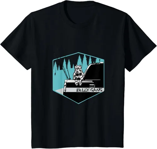 Vista 40 de Camiseta American Bully Gang, Negro