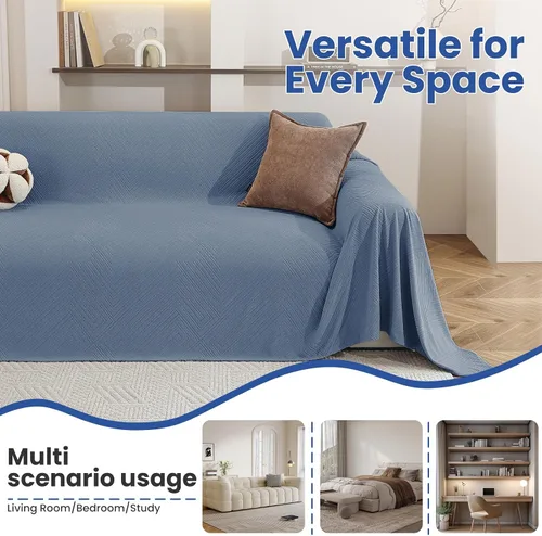 Vista 5 de Funda de sofá para perros, de 78 x 91 pulgadas, fundas para silla de gran tamaño, lavables, funda para sofá modular para mascotas para sofá de 1