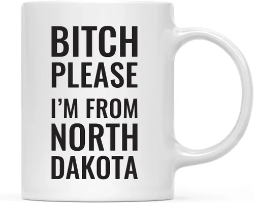 Vista 54 de Andaz Press Taza de café de 11 onzas, regalo de broma, Bitch Please I'm from Alabama, paquete de 1, incluye caja de regalo, divertidas ideas