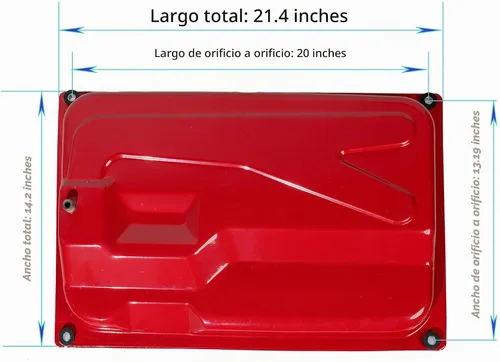 Vista 2 de Tapa - Tanque de combustible de gasolina universal de 5 galones para generador, compatible con Honda EC2500 y más